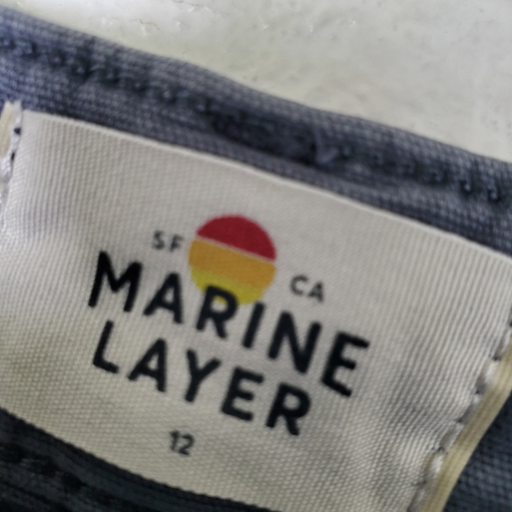 Marine Layer Charcoal Gray High-Rise Utility Shorts - Picture 6 of 13